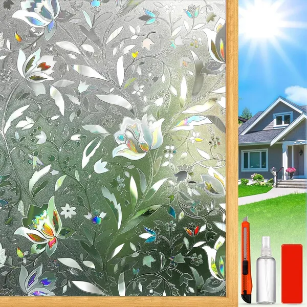 Dwersty 3D Flower Frosted Film – Clear